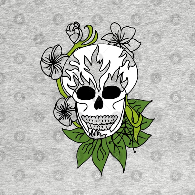 Sugar Skull - Green by Unravel_Unwind